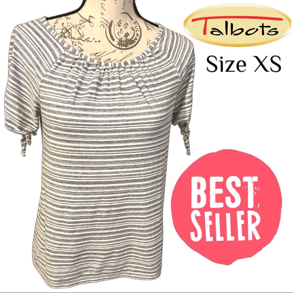 Size X Small blue and white shirt by TALBOTS